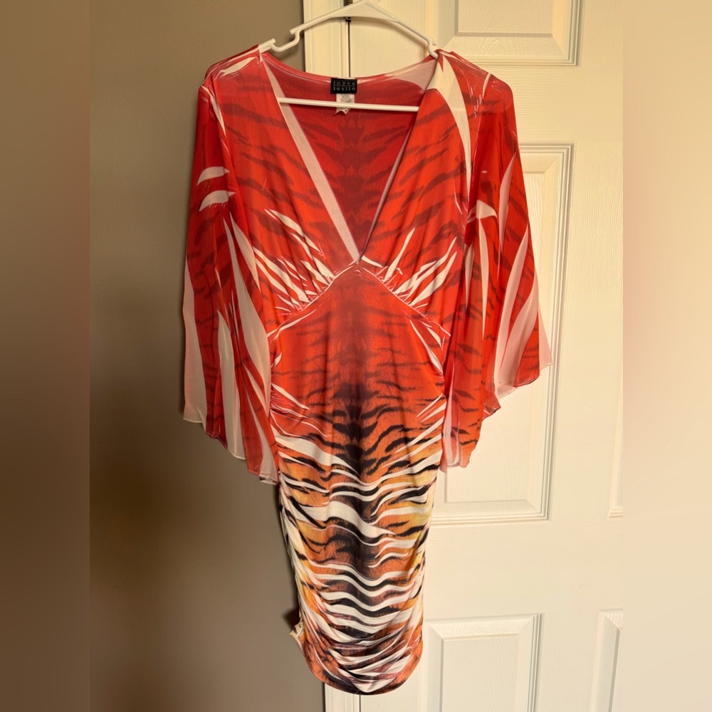 Midi A-line dress! Slimming Size L